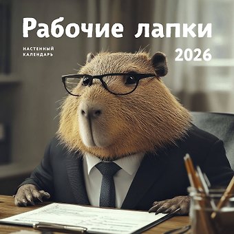 Календарь 2026г 300*300 Рабочие лапки настенный, на скрепке