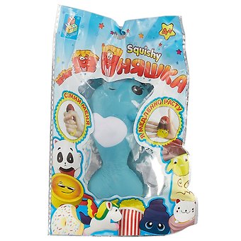 1toy Игрушка-сквиши Мммняшка squishy Китенок в колпачке (Т12425) (TOY1) (упаковка) (3+)