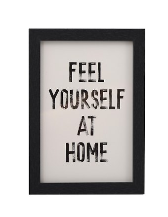 Фоторамка 10*15 Feel yourself at home черное дерево
