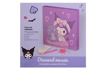 Алмазная мозаика на подрамнике K-3 Sanrio (20х20см) (коробка)