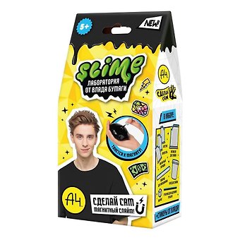 Игрушка для детей старше 5-и лет модели Slime лаборатория Влад А4, магнитный 100 г