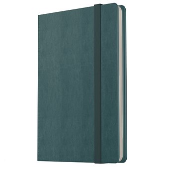 Записная книжка А7 80л лин. "Joy Book. Морской залив" иск.кожа, тонир.блок, скругл.углы, ляссе, резинка, карман на задн.форзаце