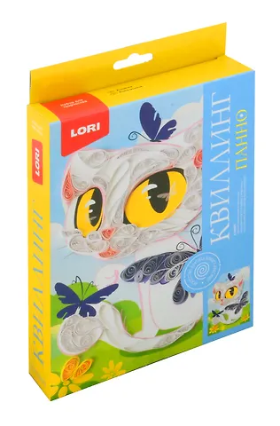 Квиллинг. Панно Кошечка