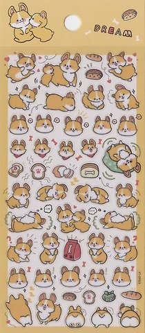 Наклейки Корги