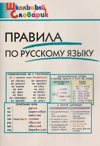 Ирина Вячеславовна Клюхина Правила по русскому языку