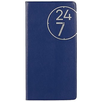 Еженедельник недатированный «24/7», синий, 56 листов, А6–