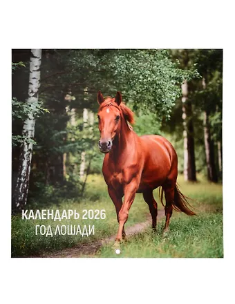 Календарь 2026г 290*290 Год лошади настенный, на скрепке