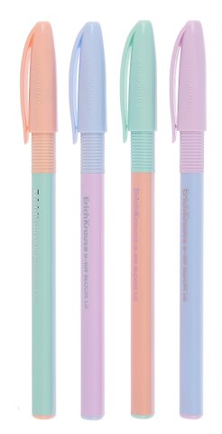 Ручки шариковые синие 04шт Stick&Grip Reef 0,7мм, ассорти, ERICH KRAUSE