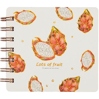 Записная книжка Fruits, А6, 100 листов, линейка