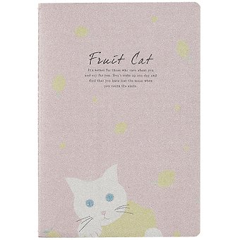 Тетрадь в линейку Fruit cat, B5, 38 листов, в ассортименте