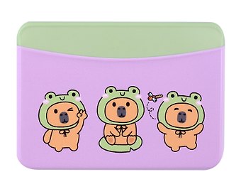 Чехол для карточек горизонтальный Kигуруми Капибары (ДКГ2023-135)