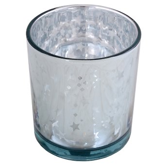 Подсвечник Звездочки (серебро) (стекло) (8х7)