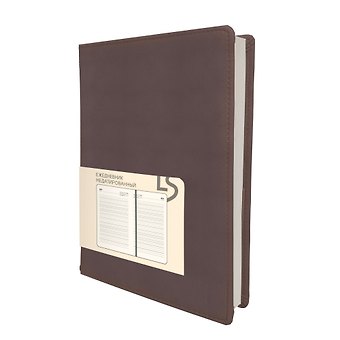 Ежедневник недат. А5 136л MAPLE серо-фиолетовый, 7Б, иск.кожа, обл.поролон, тв.переплет, тонир.блок, скругл.углы, ляссе, инд.уп