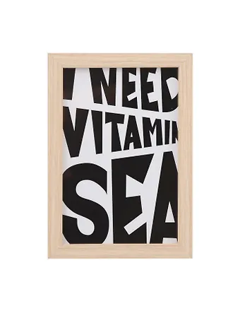 Фоторамка 10*15 I need vitamin sea светлое дерево