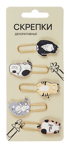Декоративные скрепки Котики 2