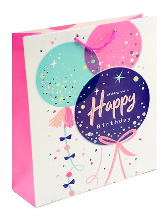 Пакет А4 32*26*10 Happy birthday. Basic нейтр. бум.мат.ламинат