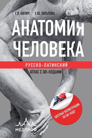 Елена Юрьевна Зигалова, Габриэль Лазаревич Билич Анатомия человека: Русско-латинский атлас с QR-кодами на цветные изображения