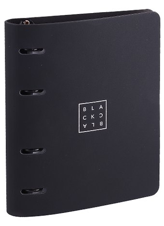 Тетрадь на кольцах в клетку InFolio, Black, 120 листов