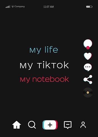 Блокнот My life my TikTok my notebook
