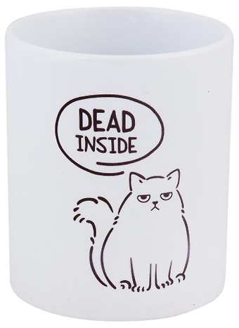 Кружка Котик dead inside, 330 мл