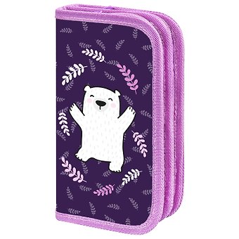 Пенал 2 отделения Happy bear 19*11 см
