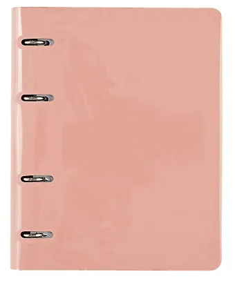 Тетрадь на кольцах в клетку Listoff, Soft Touch. Нежный розовый, 120 листов