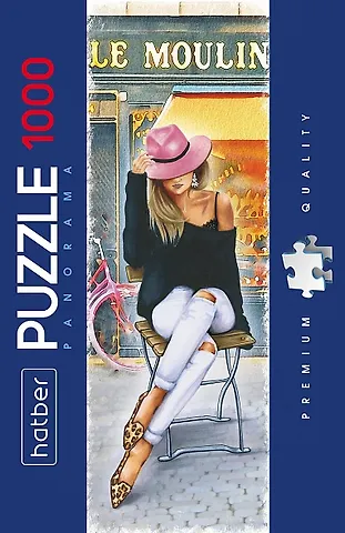 Пазл Hatber Panorama 1000 эл. Happy time, 33x96 см