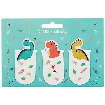Магнитные закладки «100% Dino», 3 штуки