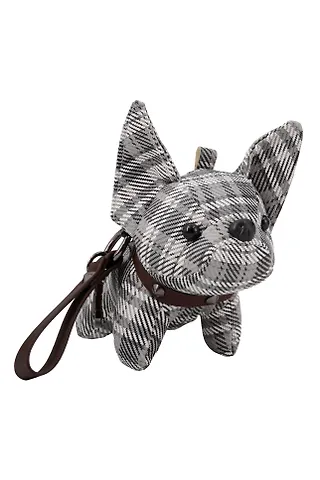 Брелок-обвес на сумку Бульдог (текстиль) (13см) (12-20251028-91L)