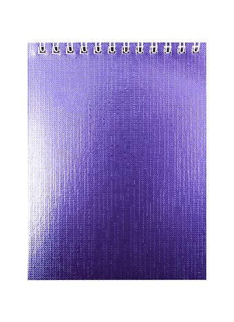Блокнот METALLIC, А6, 40 листов, клетка, фиолетовый