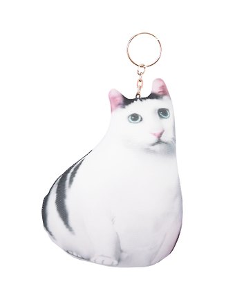 Брелок-антистресс Кот белый мем, 15см