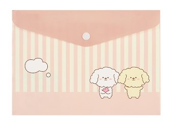 Папка-конверт А5 на кнопке Kawaii. Щенки