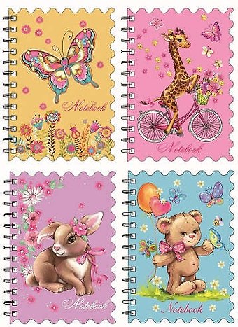 Записная книжка, Феникс+ А6 (90*130) 60л Ноутбук пластиковая обложка на спирали 42686