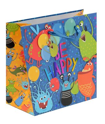 Пакет А5 20*20*10 Be happy дет., бум.мат.ламинат