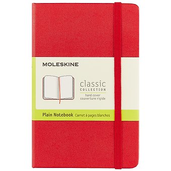 Записная книжка Moleskine Classic Pocket, нелинованная, красная, 96 листов, А6