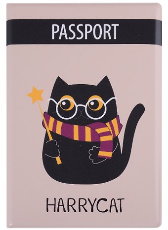 Обложка для паспорта Котик Harrycat (ПВХ бокс)