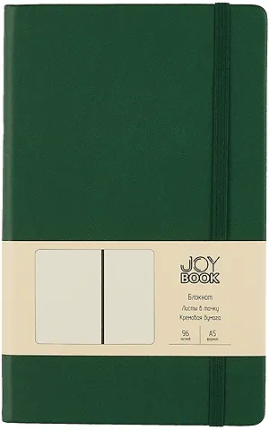 Книга для записей А5 96л тчк. Joy Book. Заколдованный лес иск.кожа, тонир.блок, скругл.углы, ляссе, резинка, карман на задн.форзаце