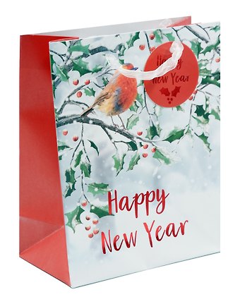 Пакет А5 23*18*10 Снегирь. Happy New Year НГ, бум.мат.ламинат