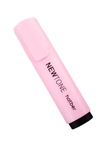 Текстовыделитель Hatber, пастельный розовый