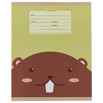 Тетрадь в клетку Unnika, Прятки (графика), 12 листов, в ассортименте