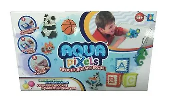Набор для творчества, 1TOY/Вантой, Aqua pixels, Веселые животные 33*5*20см Т11387