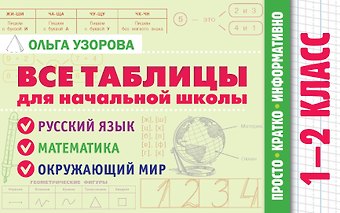 Ольга Васильевна Узорова Все таблицы для начальной школы. 1–2 класс. Русский язык, математика, окружающий мир