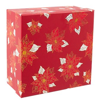 Коробка подарочная "Flowers" 15.5*15.5*6, НГ, картон