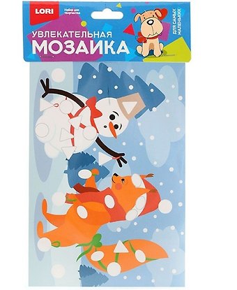 Увлекательная мозаика (набор малый) Белочка и снеговик Км-025