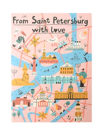 Записная книжка А6 СПб Марка. From Saint Petersburg.new