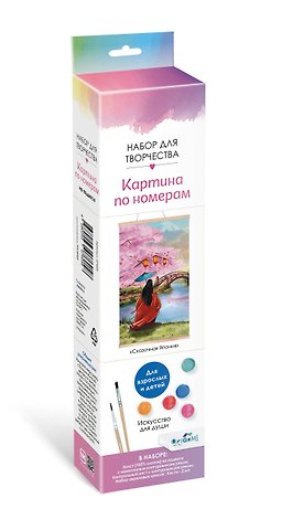 Картина для раскрашивания по номерам Сказочная Япония, 30x50 см