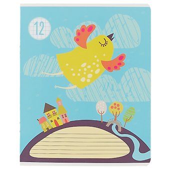 Тетрадь в клетку Academy Style, Детские рисунки, 12 листов, в ассортименте