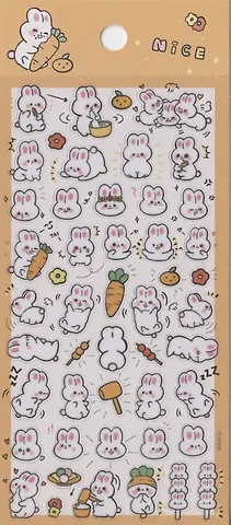 Наклейки Милые Зайки