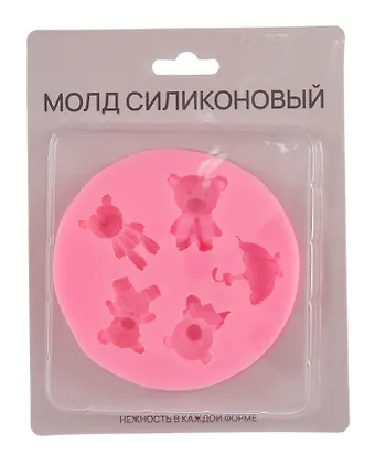Силиконовый молд Мишки