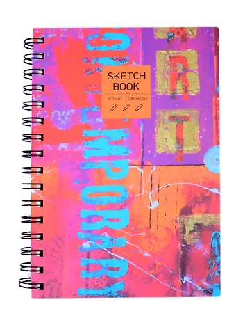 Скетчбук А5 100л SKETСHBOOK. Art book белый офсет, 100г/м2, евроспираль